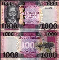 SOUTH SUDAN -  1000 POUNDS 2020 (UNC)