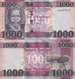 SOUTH SUDAN -  1000 POUNDS 2024 (UNC) 21A