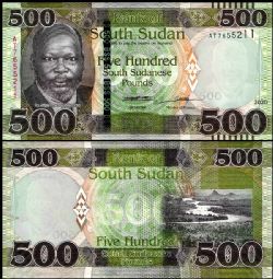 SOUTH SUDAN -  500 DOLLARS 2020 (UNC)