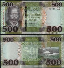 SOUTH SUDAN -  500 POUNDS 2020 (UNC)