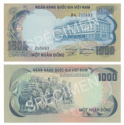 SOUTH VIETNAM -  1000 DONG 1972 (UNC) 34