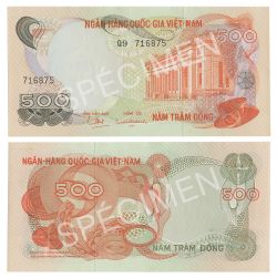 SOUTH VIETNAM -  500 DONG 1970 (UNC) 28