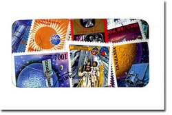 SPACE -  100 ASSORTED STAMPS - SPACE