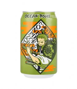 SPARKLING WATER -  ONE PIECE - ZORO - HONEY LEMON (330 ML) -  OCEAN BOMB