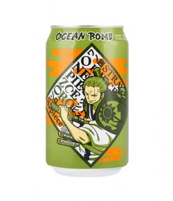 SPARKLING WATER -  ONE PIECE - ZORO - SPARKLING WATER HONEY LEMON FLAVOR (330 ML) -  OCEAN BOMB