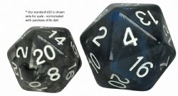 SPECIAL DICE -  20 SIDED JUMBO DICE - DIFFUSION MIDNIGHT