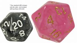 SPECIAL DICE -  20 SIDED JUMBO DICE - DIFFUSION ROSE GOLD