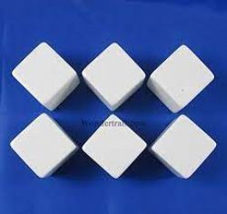 SPECIAL DICE -  BLANK DICES 6D6 25MM WITH STICKERS