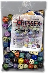 SPECIAL DICE -  CHESSEX POUND-O-DICE POLYHEDRAL CHX