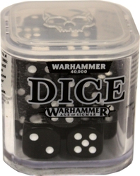 SPECIAL DICE -  WARHAMMER D6 SET (20) - BLACK