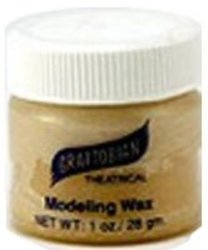 SPECIAL EFFECTS MAKEUP -  MODELING WAX, LIGHT FLESH COLORED - 1 OZ/28 GM