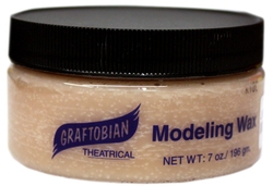 SPECIAL EFFECTS MAKEUP -  MODELING WAX, LIGHT FLESH COLORED - 7 OZ/196 GM