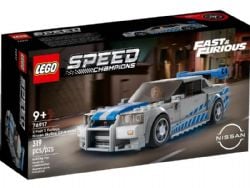 SPEED CHAMPIONS -  2 FAST 2 FURIOUS NISSAN SKYLINE GT-R (R34) (319 PIECES) -  RAPIDE ET DANGEREUX 76917