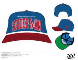 SPIDER-MAN -  'FRIENDLY NEIGHBORHOOD SPIDER-MAN' CORDUROY GRANDPA HAT SNAPBACK WITH ROPE