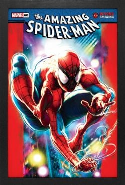 SPIDER-MAN -  60TH ANNIVERSARY - NEON - FRAMED PICTURE (13
