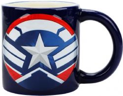 SPIDER-MAN -  CAPTAIN AMERICA - SCULPTED CERAMIC MUG (18 OZ) -  MARVEL