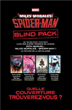 SPIDER-MAN -  LE POUVOIR DE LA GENTILLESSE - BLIND COVER (FRENCH V.) -  MILES MORALES: SPIDER-MAN 01