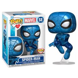 SPIDER-MAN -  POP! VINYL BOBBLE-HEAD OF SPIDER-MAN (METALLIC) (4 INCH) -  MAKE-A-WISH SE