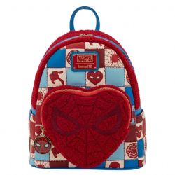 SPIDER-MAN -  SHERPA HEART MINI BACKPACK -  LOUNGEFLY