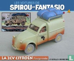 SPIROU ET FANTASIO -  CITROEN 2CV FOURGONNETTE - LE GORILLE A BONNE MINE -  LES VOITURES DE SPIROU ET FANTASIO