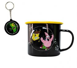 SPONGEBOB SQUAREPANTS -  KEYCHAIN AND MUG GIFT SET (17 OZ)