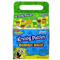SPONGEBOB SQUAREPANTS -  KRUSTY KRAP KRABBY PATTIES COMBO MEAL GUMMI CANDY (125 G)