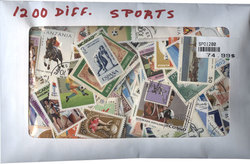 SPORTS -  1200 ASSORTED STAMPS - SPORTS