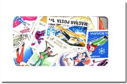 SPORTS WINTER -  200 ASSORTED STAMPS - SPORTS HIVER