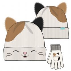 SQUISHMALLOWS -  CAMERON KNIT HAT WITH GLOVES
