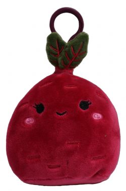 SQUISHMALLOWS -  CLAUDIA THE BEETROOT PLUSH KEYCHAIN (3.5