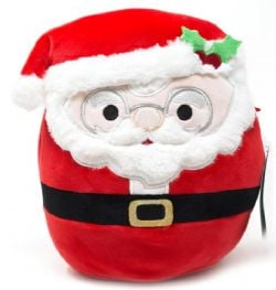 SQUISHMALLOWS -  NICK SANTA CLAUS WITH GLASSES CHRISTMAS PLUSH (8