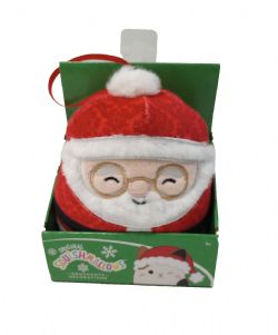 SQUISHMALLOWS -  NICK THE SANTA WITH PATTERENED SUIT CHRISTMAS PLUSH ORNAMENT (4