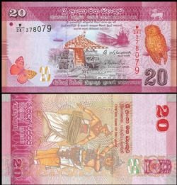 SRI LANKA -  20 RUPEES 2015 (UNC) 123C