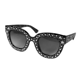 STAR ON FRAME - ROCK STAR SUNGLASSES - BLACK