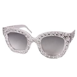 STAR ON FRAME - ROCK STAR SUNGLASSES - TRANSPARENT