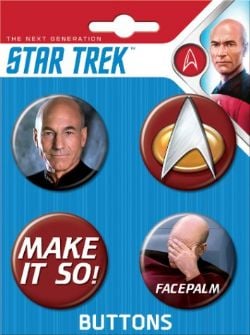 STAR TREK -  4 BUTTONS SET