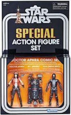 STAR WARS -  2018 SDCC HASBRO STAR WARS DOCTOR APHRA COMIC SET 3 PACK SEALED NEW UNPUCHED AFS -  THE VINTAGE COLLECTION AFS