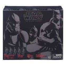 STAR WARS -  4 TROOPERS FIGURE SET -USED- (6 INCH) -  THE BLACK SERIES