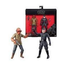 STAR WARS -  ADMIRAL ACKBAR AND FIRST ORDER OFFICER 2 PACK FIGURES (6 INCH) -  THE BLACK SERIES