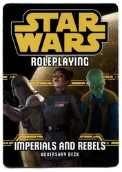 STAR WARS -  ADVERSARY DECK - IMPERIALS AND REBELS -  STAR WARS RPG