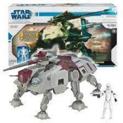 STAR WARS -  AT-TE (THE CLONE WARS) VEHICULE WITH CLONE TROOPER FIGURINE