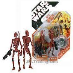 STAR WARS -  BATTLE DROID WITH COLLECTOR COIN -  30TH ANNIVERSARY