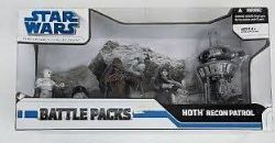 STAR WARS -  BATTLE PACKS - HOTH RECON PATROL FIGURINES SET (3.75