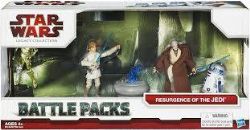 STAR WARS -  BATTLE PACKS -  RESURGENCE OF THE JEDI FIGURE SET (3.75