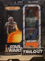 STAR WARS -  BOBA FETT FIGURE (BLUE SUIT VARIANT) - 2004 (12 INCH) -  ORIGINAL TRILOGY COLLECTION