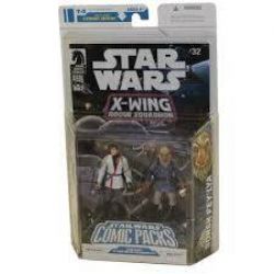 STAR WARS -  BORSK FEY'LYA & WEDGE ANTILLES FIGURINES (3.75