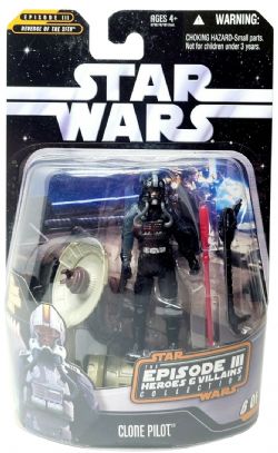 STAR WARS -  CLONE PILOT FIGURINE -  THE EPISODE III HEROES & VILLAINS COLLECTION