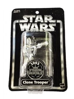 STAR WARS -  CLONE TROOPER SILVER ANNIVERSARY FIGURINE (3.75