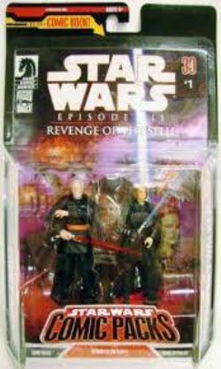 STAR WARS -  COUNT DOOKU & ANAKIN SKYWALKER FIGURINES (3.75