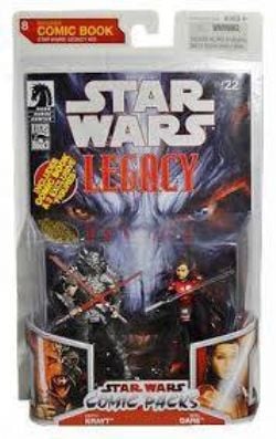 STAR WARS -  DARTH KRAYT & SIGEL DARE STAR WARS LEGACY COMIC PACKS HASBRO UNOPENED 2009 08 -  COMIC PACKS 08